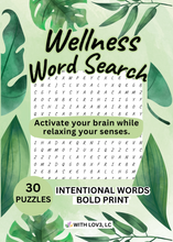 Load image into Gallery viewer, Wellness Word Search Puzzle Book
